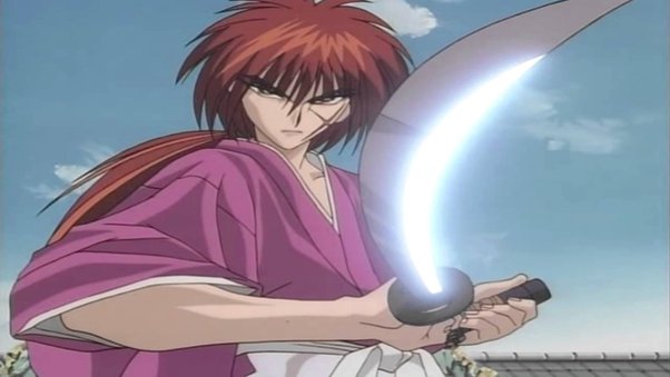 Kenshin Himura and his reverse blade sword